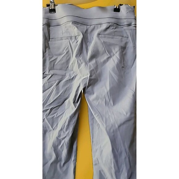 Violets And Roses Pants Sz 6/28 Straight Soft Gray Elastic Waist New CR50 NWT - Picture 5 of 9